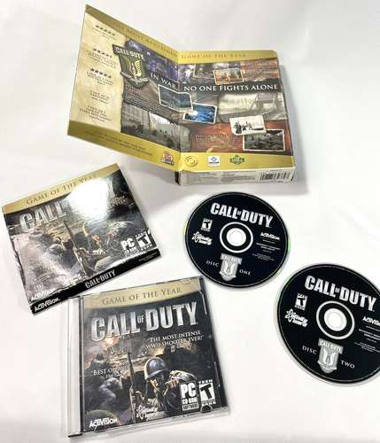 Call of Duty PC 2003 Small Box Edition 2 Discs Handbuch Hülle & Box PC Spiel - Bild 2 von 14