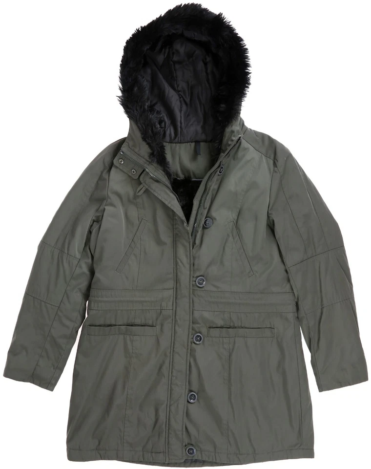 Marc New York By Andrew Marc X6615 Womens Olive Hooded Parka Size L - Image 4 of 4