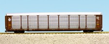 USA Trains R17172 SANTA FE BI-LEVEL AUTO CARRIER TUSCAN Brown/YELLOW, G Scale