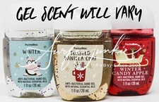 x3 Bath Body Works Pocketbac Hand Sanitizer Anti Bacterial Gel Holiday Assorted