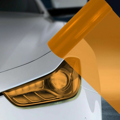 A4 Orange Car Headlight Fog Light Tint Film 4x4 4wd led hid bright colour