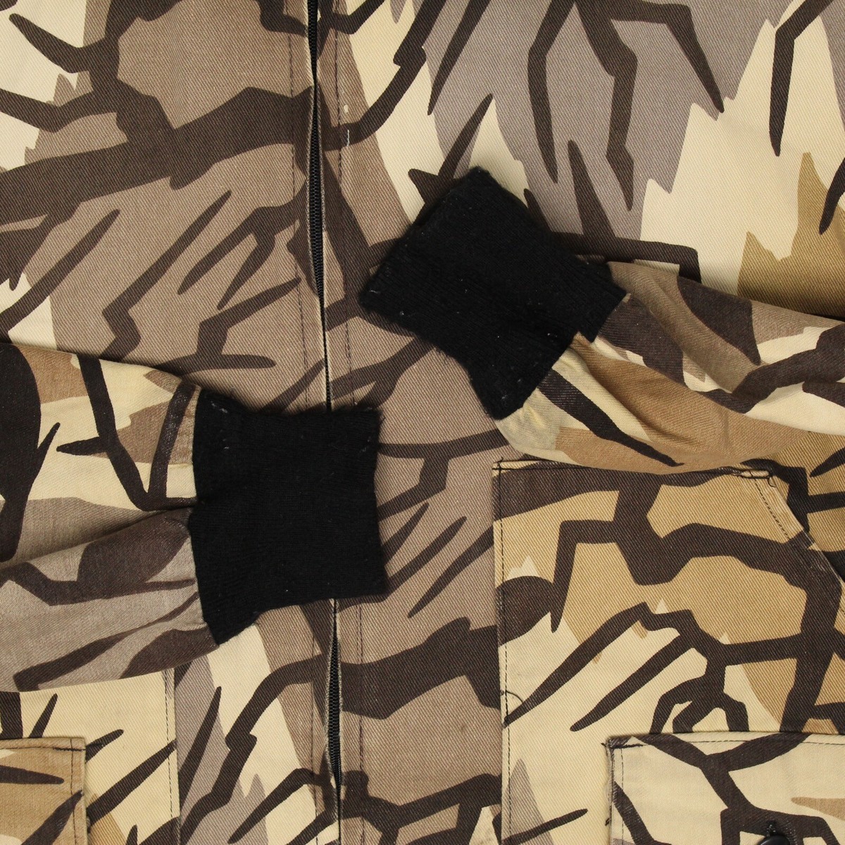VTG 80s Predator Camouflage Jacket Mens Tan Brown Print VTG 80s Predator Camouflage Jacket Mens Tan Brown Print