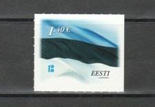DRAPEAU ESTONIE 2020 EN FORME IMPAIRE COMP. LOT DE 1 TIMBRE EN PARFAIT ÉTAT M...