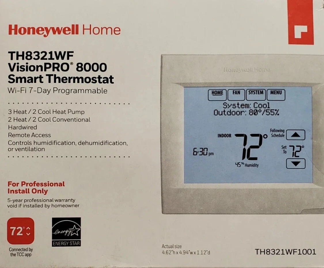 Купить Ибей Honeywell VisionPRO WiFi Digital Programmable Thermostat