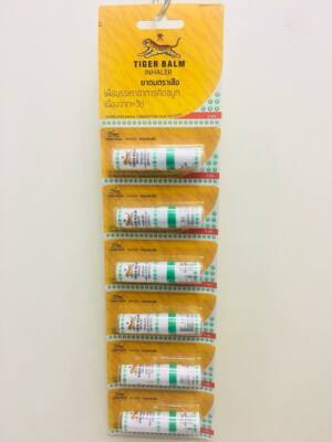 6 PCS Tiger Balm Stick menthol oil Relieve Cold nasal congestion Menthol