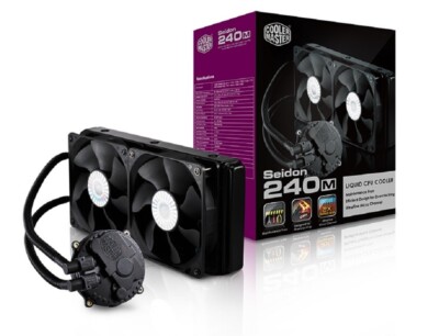 Cooler Master Seidon 240M All In One Pump + 240mm Radiator + Cooler Master Fans!