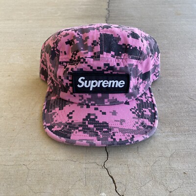 Supreme Hat NYCO Twill Camp Cap Pink Digi Camo 2017 | eBay