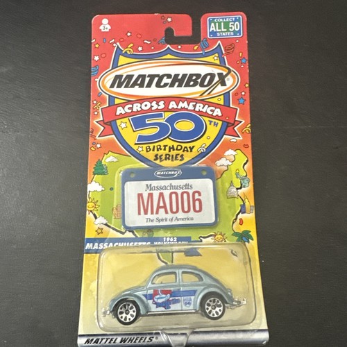 Matchbox Across America 50th Birthday Series #6 Massachusetts 1962 VW Beetle - Picture 2 of 5