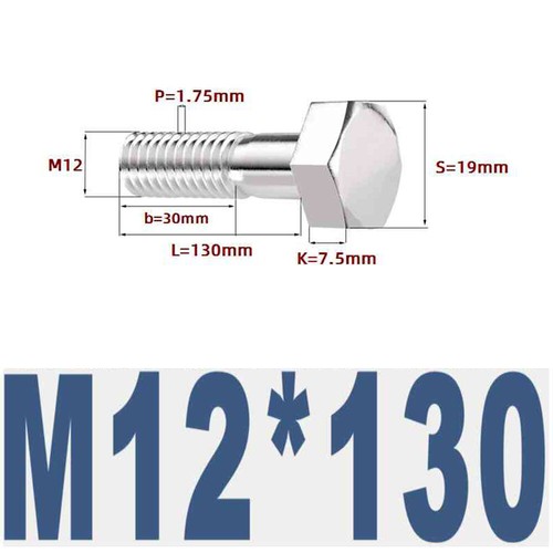 304 Stainless Steel External Hexagonal Half-Thread Screw Extension M6-M27 - Picture 93 of 195