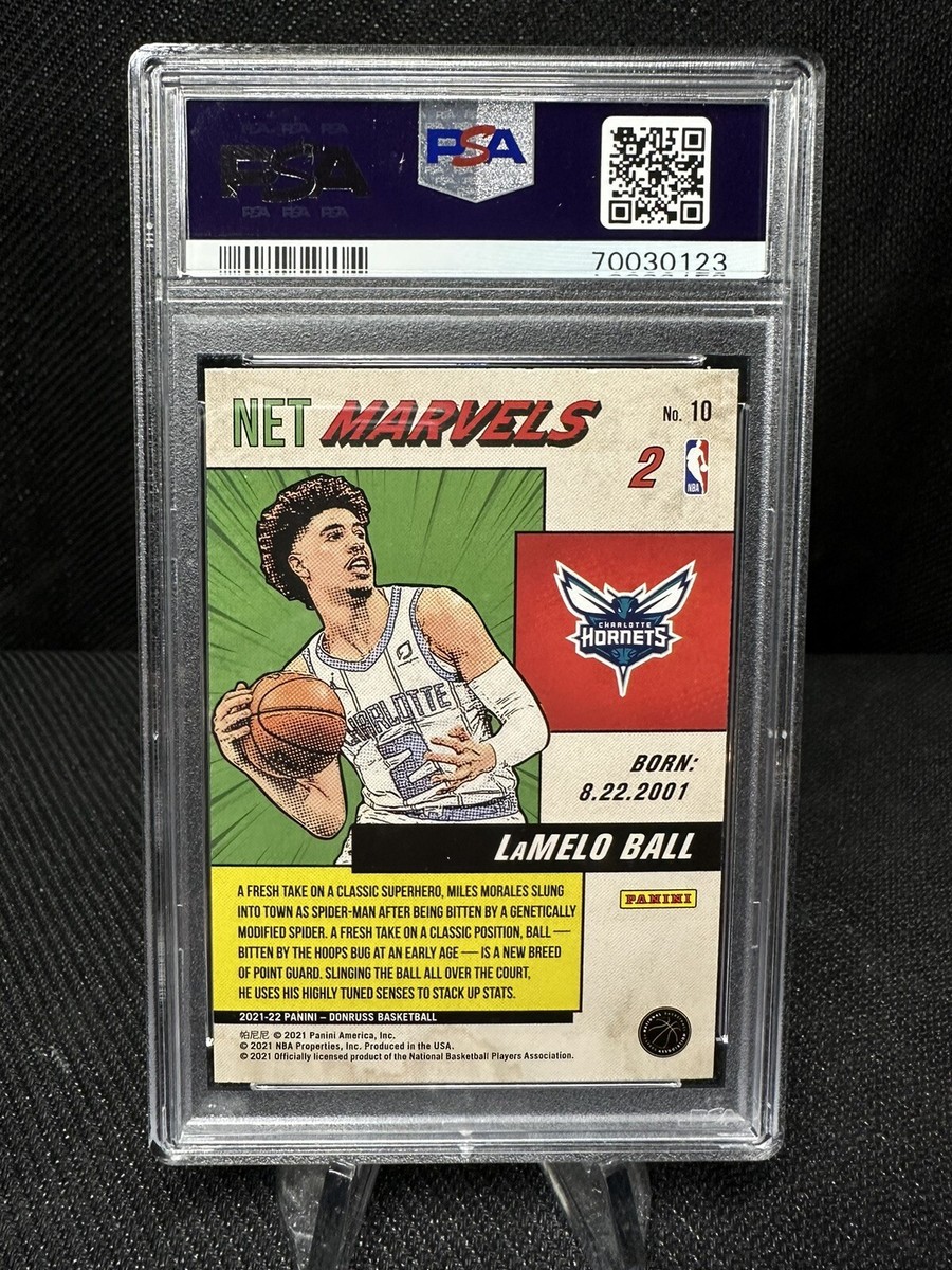 LaMelo Ball 2021 Donruss Net Marvels #10 Press Proof PSA 9 Hornets