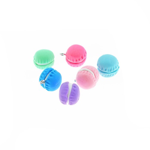 Assorted Macaron Polymer Clay Charms 3D - E013 | eBay