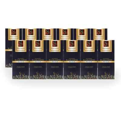12 x Nugano Black Coffee 100% Organic Ganoderma Lucidum Reishi Dark DHL EXPRESS