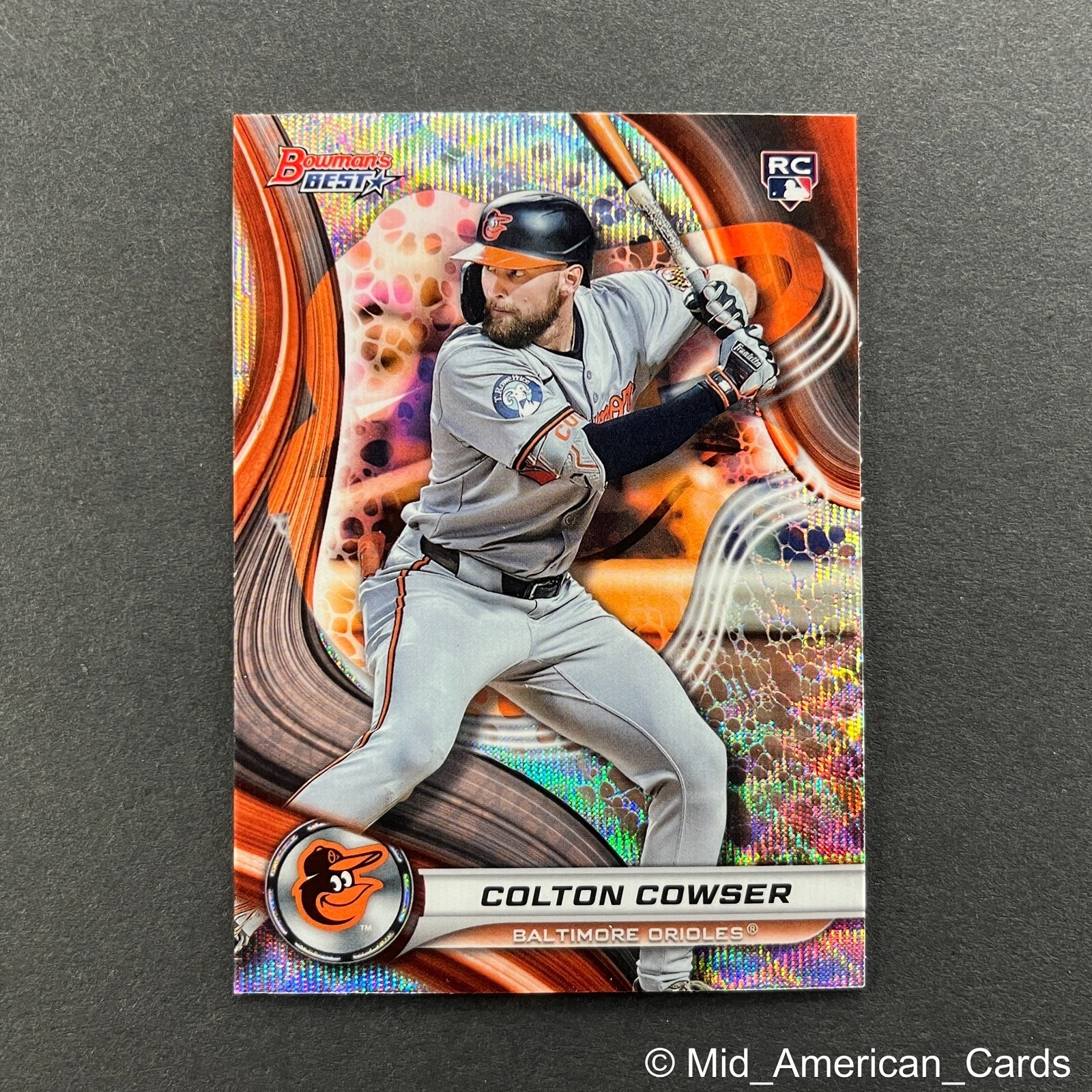 2024 Bowman’s Best Colton Cowser Rookie Wave Refractor #10 Orioles (RC)
