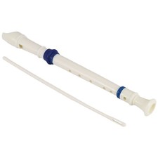 Musikinstrument 6 Löcher Sopranflöte Blockflöte weiß T7Z64598