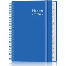 2026 Spiral Planner - Compact Weekly & Monthly Layout for Perfect Organization