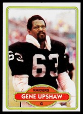 1980 Topps #449 Gene Upshaw - VG