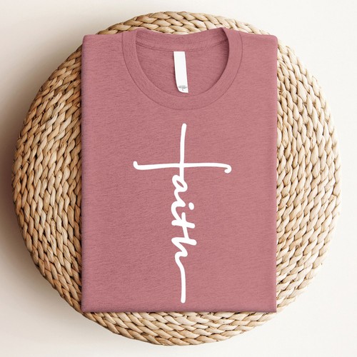 Love in Faith | Faith Cross | Christian T-Shirt for Women - Picture 5 of 11
