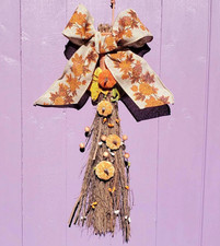 Samhain Birke Besom - Halloween Türhänger - Heidnische Altar Deko