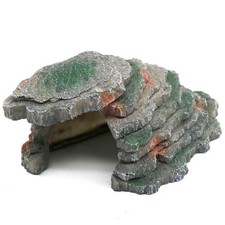 Gecko Hide Shale Scape Step Ledge Reptile Cave Hideout Tank Accessories Decor...