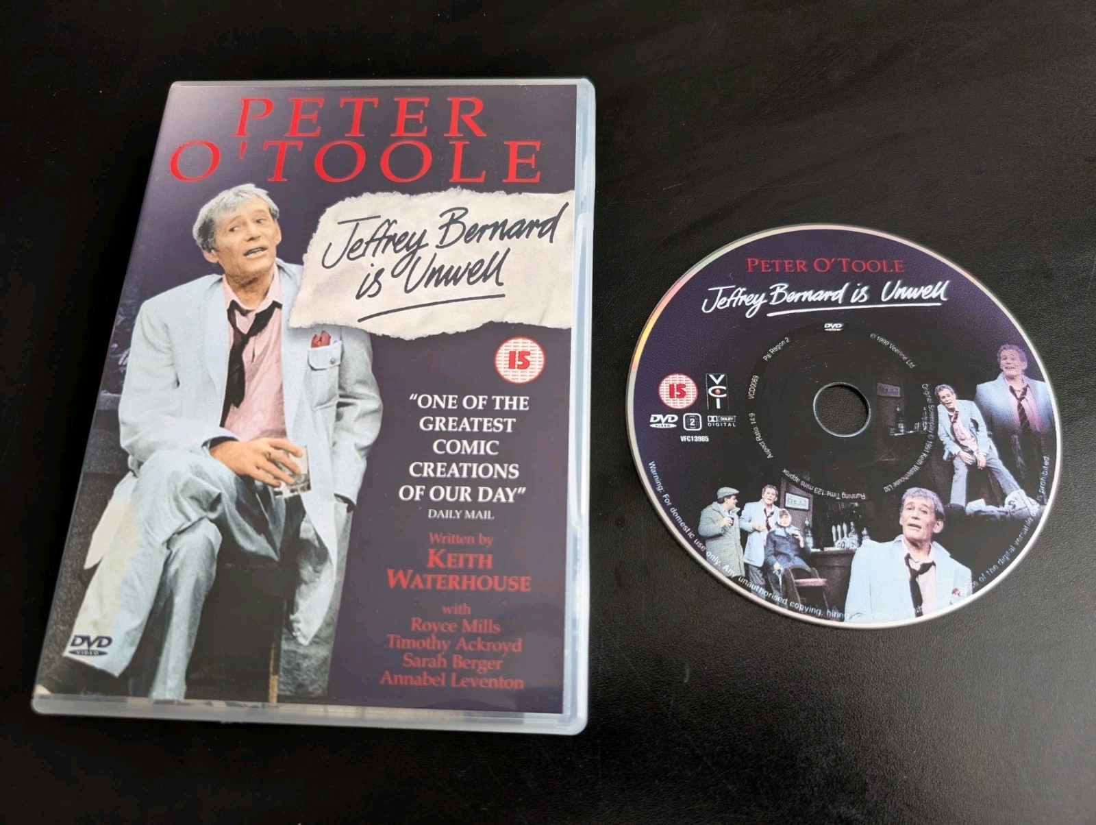 Jeffrey Bernard Is Unwell DVD Peter O'Toole Region 2