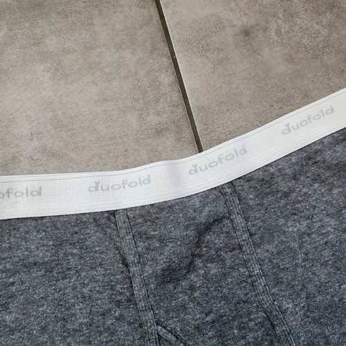 Vintage Duofold Thermal Pants Grey Sz.M 80s 90s - Picture 4 of 9