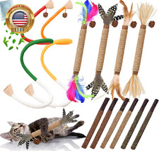 Cat Toys 12PCS Catnip Toy for Indoor Kitten Toys Cat Chew Stick for Dental Clean