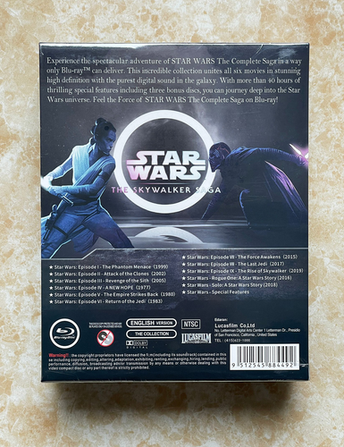 Star Wars : La Saga Skywalker Collection Blu-ray complète 12 films Neuf - Photo 2/4
