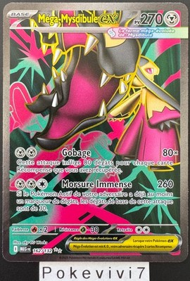 Pokemon Karte MEGA-MYSDIBULE 162/132 EX Full Art FA Mega-Evolution MEG FR NEU