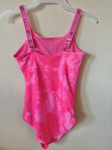 Lot Of 2 Justice Mermaid Logo Adjustable Straps One Piece Swimsuit Size 10 - Picture 3 of 6