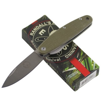 Esee Churp Linerlock Pocket Knife Green Canvas Micarta D2 Tool Steel Blade