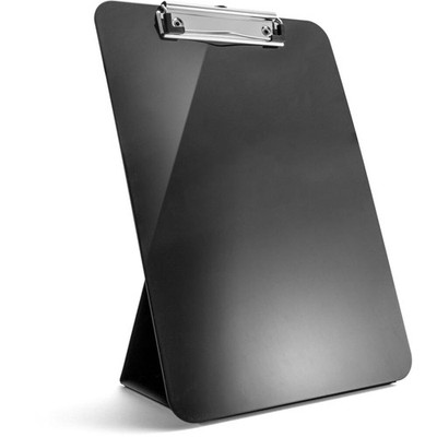 Officemate Recycled Plastic Free Standing Clipboard with Easel Back, Black