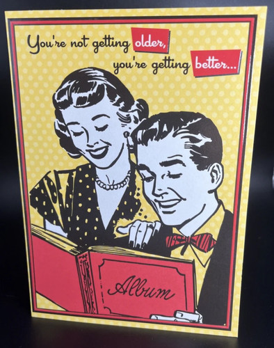 Getting Old Birthday Greeting Card w/Envelope - Bild 5 von 5