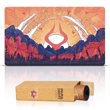 Paramint Plains Mana Scenery Stained Glass Stitched MTG Playmat TCG Mat