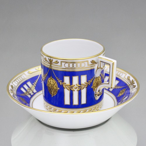 KPM Berlin: Sammeltasse Klassizismus, Kaffeetasse, Espressotasse, Blau Gold 7606 - Picture 3 of 8