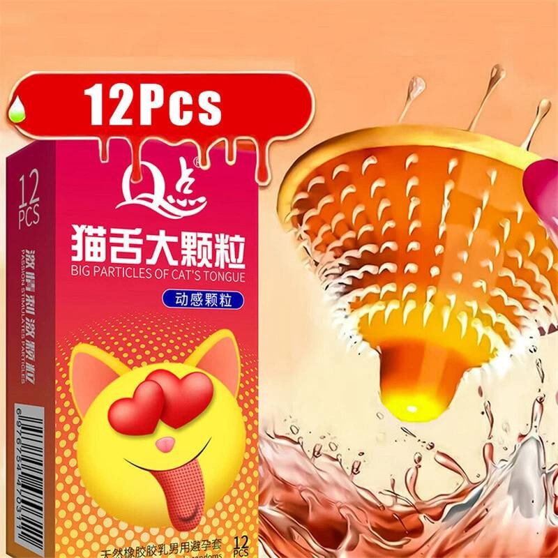 Naturlatex Spike Kondome Verbesserung Erweiterung Stimulieren Adult Supplies