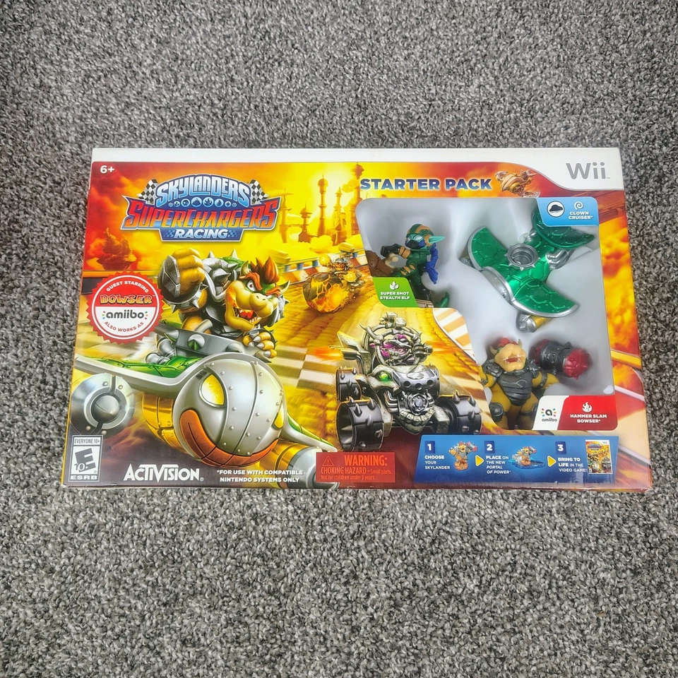 Wii Game Skylanders Superchargers Racing Pack Nintendo Bowser With 11 Extra - Image 2 of 4