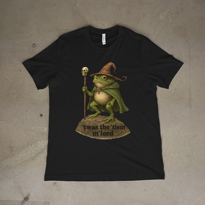  Twas the Tism Shirt Frog Meme Fantasy Humor T-Shirt