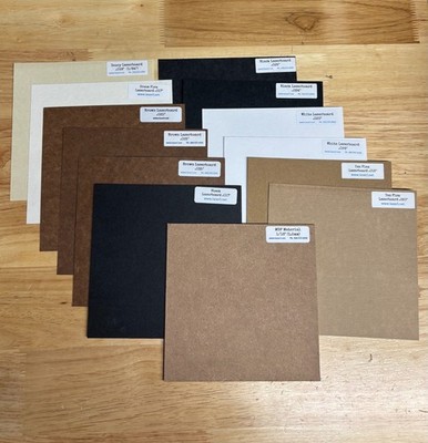Laserboard - 6'' x 6'' - Sample Pack of 12 (Free Shipping)