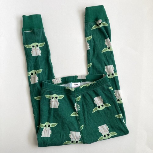 Hanna Andersson Star Wars The Child Baby Yoda Long John Pajamas - Green 5 or 110 - Picture 5 of 7