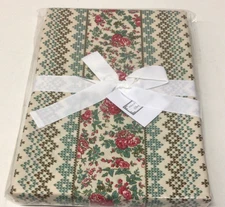 The Company Store Villa D’Ascoli Rose Stripe Tablecloth-70X90