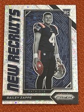 2022 Panini Prizm - New Recruits Bailey Zappe #NR-7 No Huddle Prizm (RC)