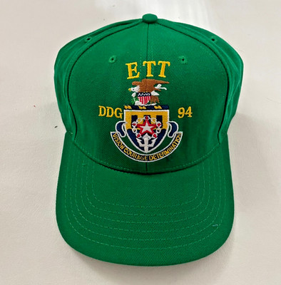 The Corps USS Nitze DDG 94  ETT Logo Green Baseball Cap Hat One Size