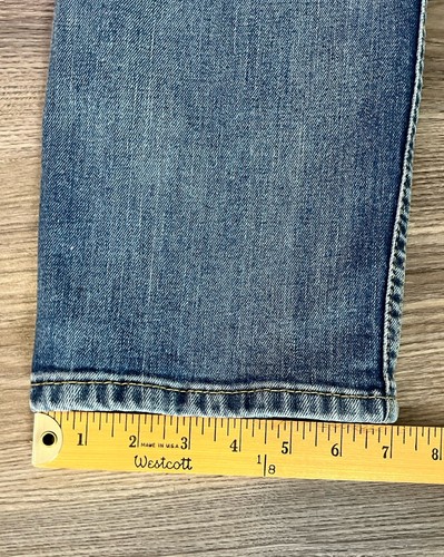 Jeans Levi's 513 slim dritto flex uomo 31x30 blu denim lavaggio medio zip mosca - Foto 12 di 12