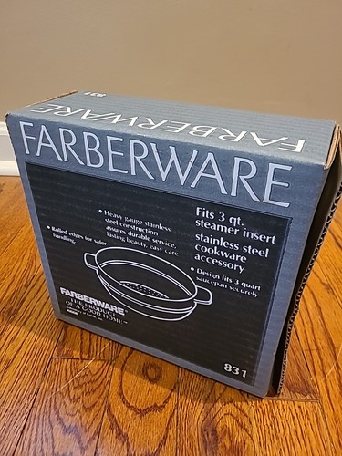 Vintage Farberware 3 quart steamer INSERT #831 NOS New In Box - Picture 3 of 3