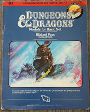 TSR D&D M1 Blizzard Pass Module PARTIAL Cover...
