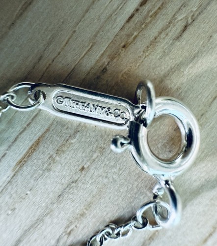 Tiffany & Co. Letter Script Alphabet Y Initial Round Disc Charm Pendant Necklace - Picture 5 of 8