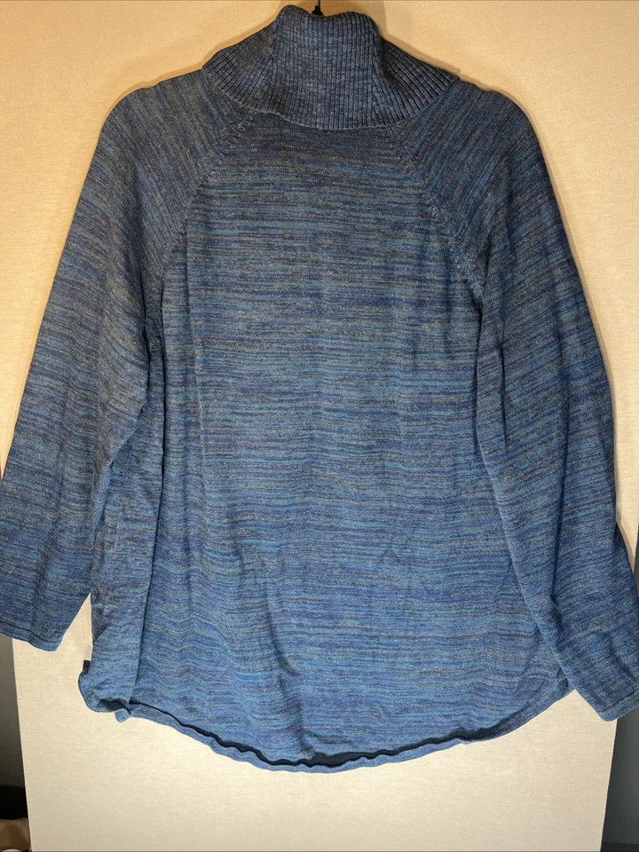 Eight Eight Eight Womens Sweater 2X 100% cotton Turtle Neck Long Sleeve - Image 3 of 3