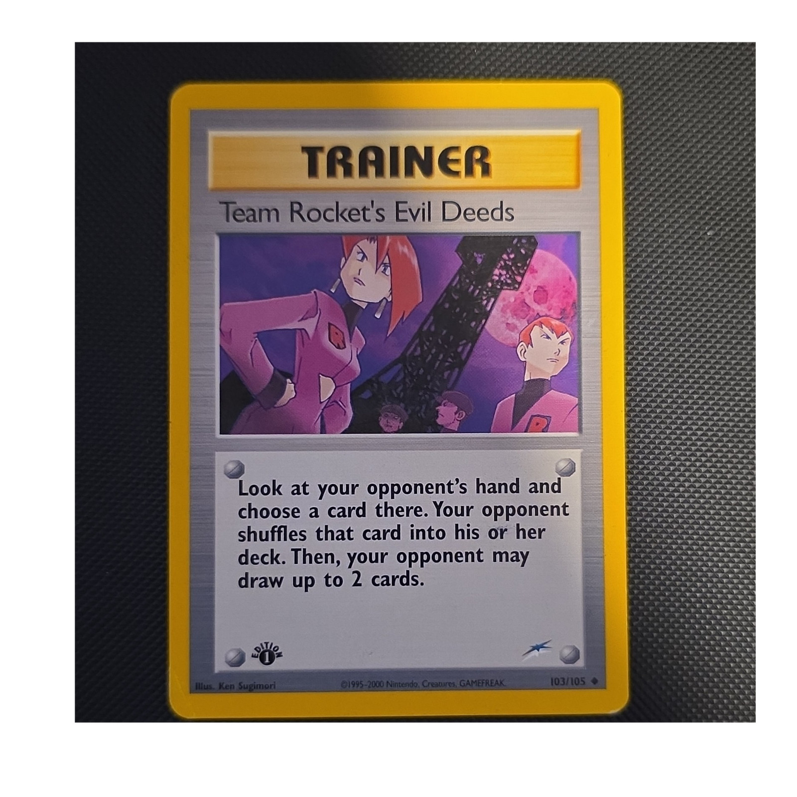Pokemon WOTC Team Rocket's Evil Deeds 103/105 Neo Destiny Uncommon 1st Ed EN 