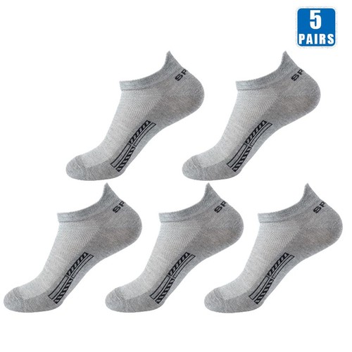 5 Paar kurze Baumwollsocken für Männer hochwertig niedrig geschnitten Crew Knöchelspor - Bild 28 von 30