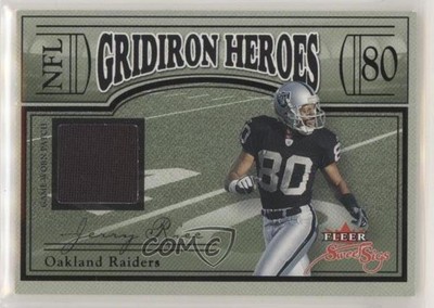 2004 Fleer Sweet Sigs Gridiron Heroes Black 20/80 Jerry Rice Patch HOF 1f1